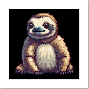 Pixel Sloth Posters and Art